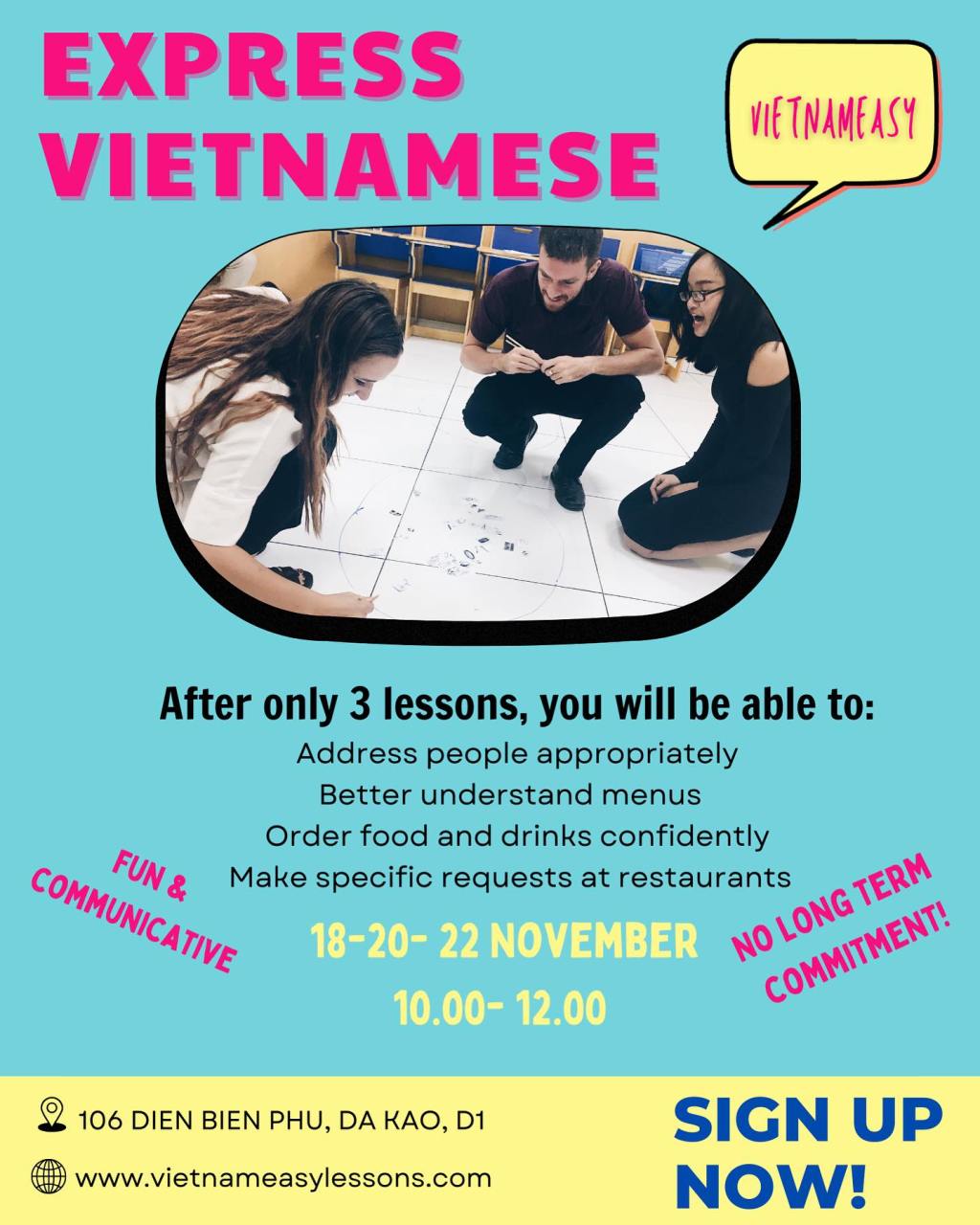 Express Vietnamese lessons